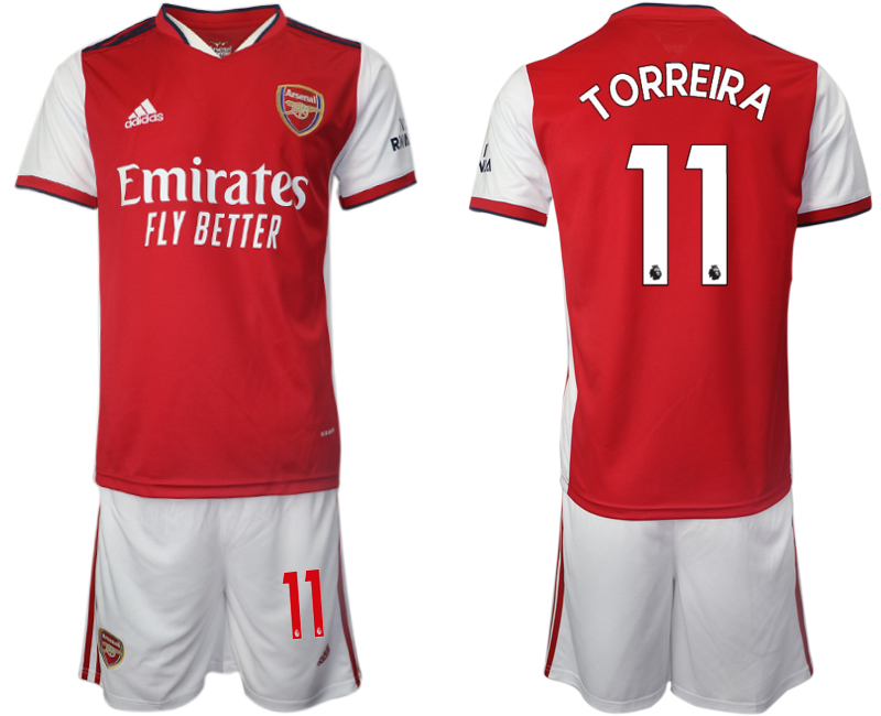 Men 2021-2022 Club Arsenal home red #11 Soccer Jersey